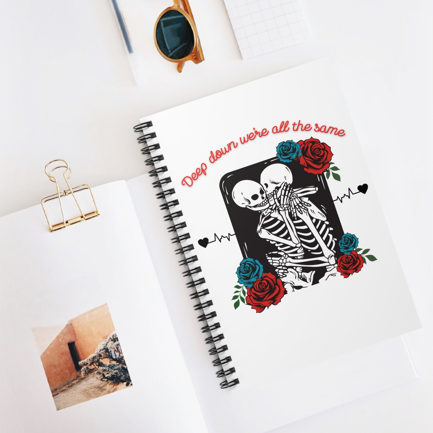 Deep Down We're All The Same Spiral Notebook