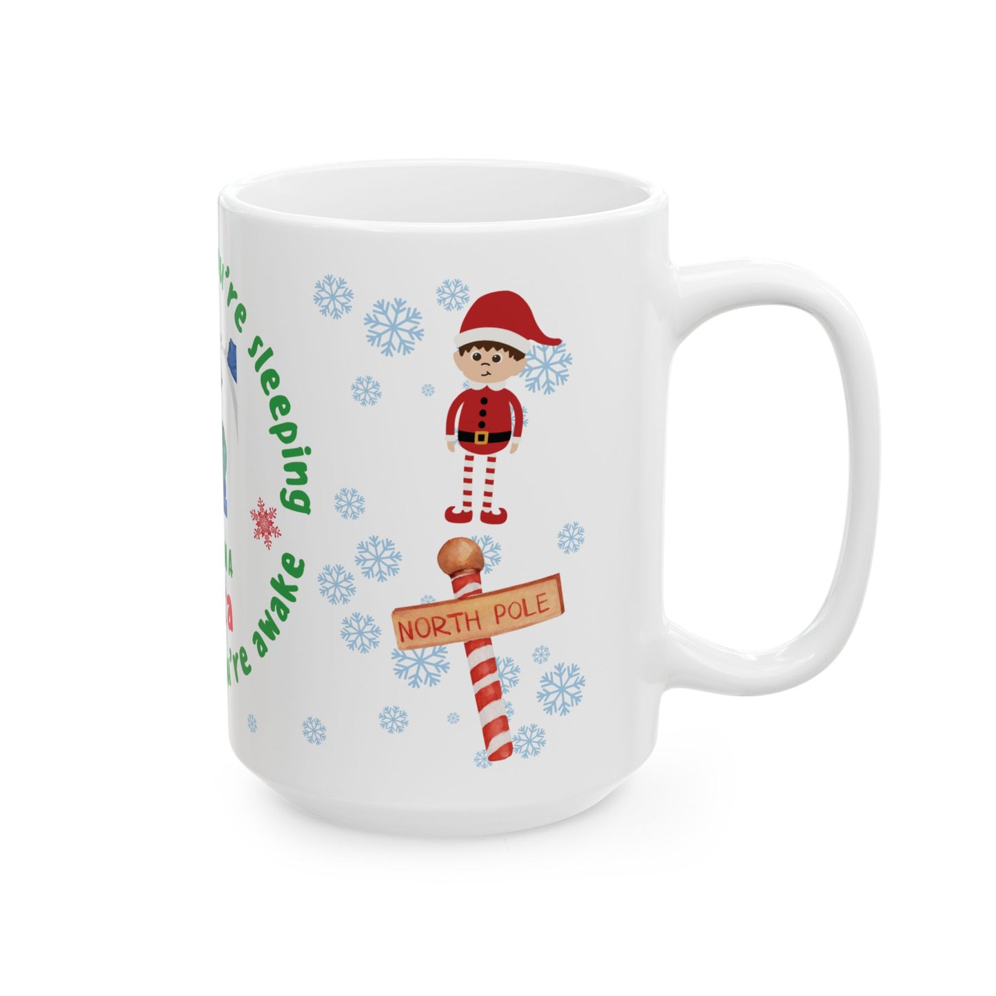 CRNA Christmas Mug - I See You When You're Sleeping And Know When You're Awake 15oz