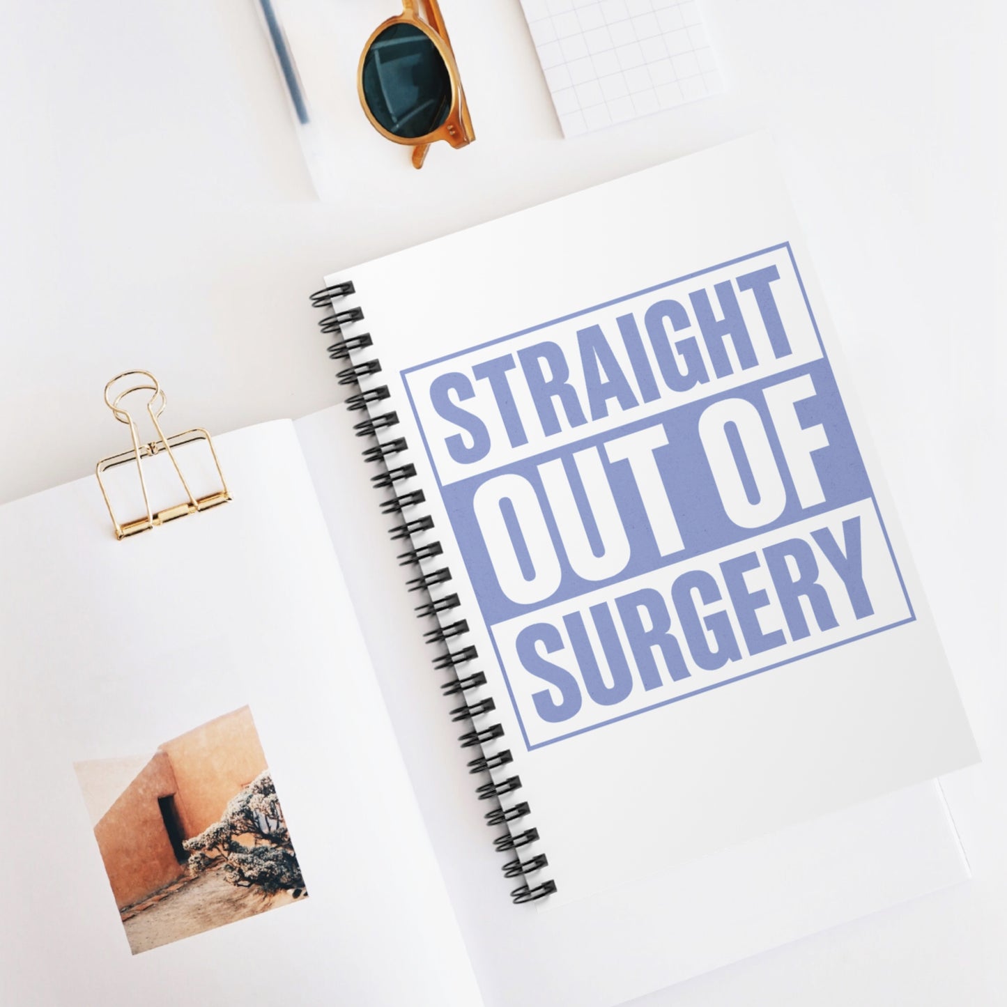 Straight Out of Surgery - Spiral Notebook