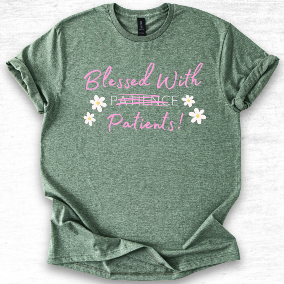 Blessed With Patients Not Patience - Softstyle T-Shirt