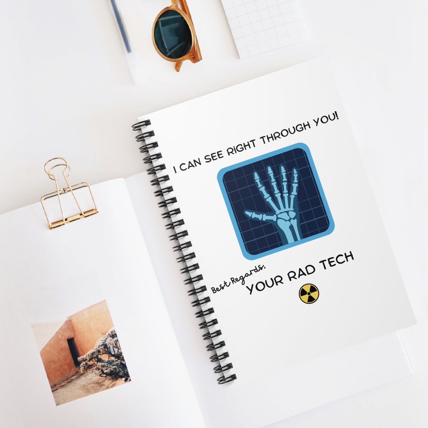 I Can See Right Through You Rad Tech - Notebook