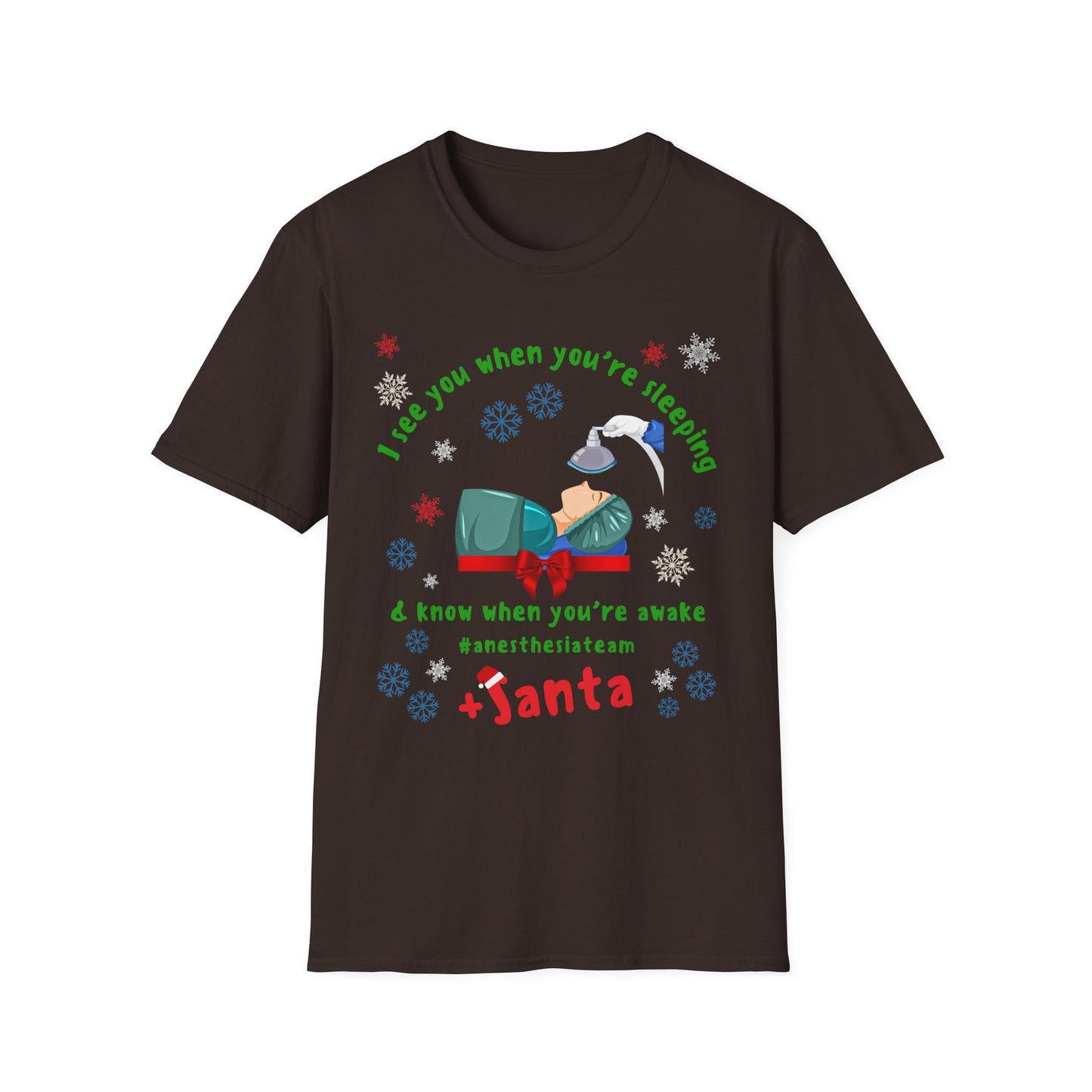 Anesthesia Team Santa T-Shirt