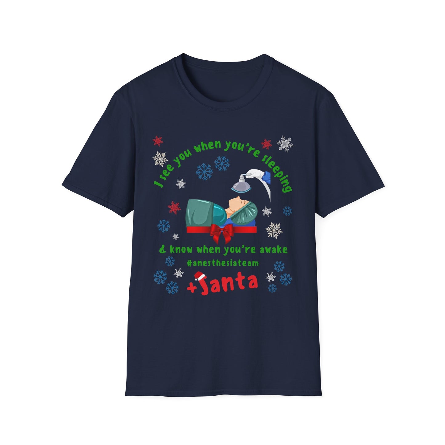 Anesthesia Team Santa T-Shirt