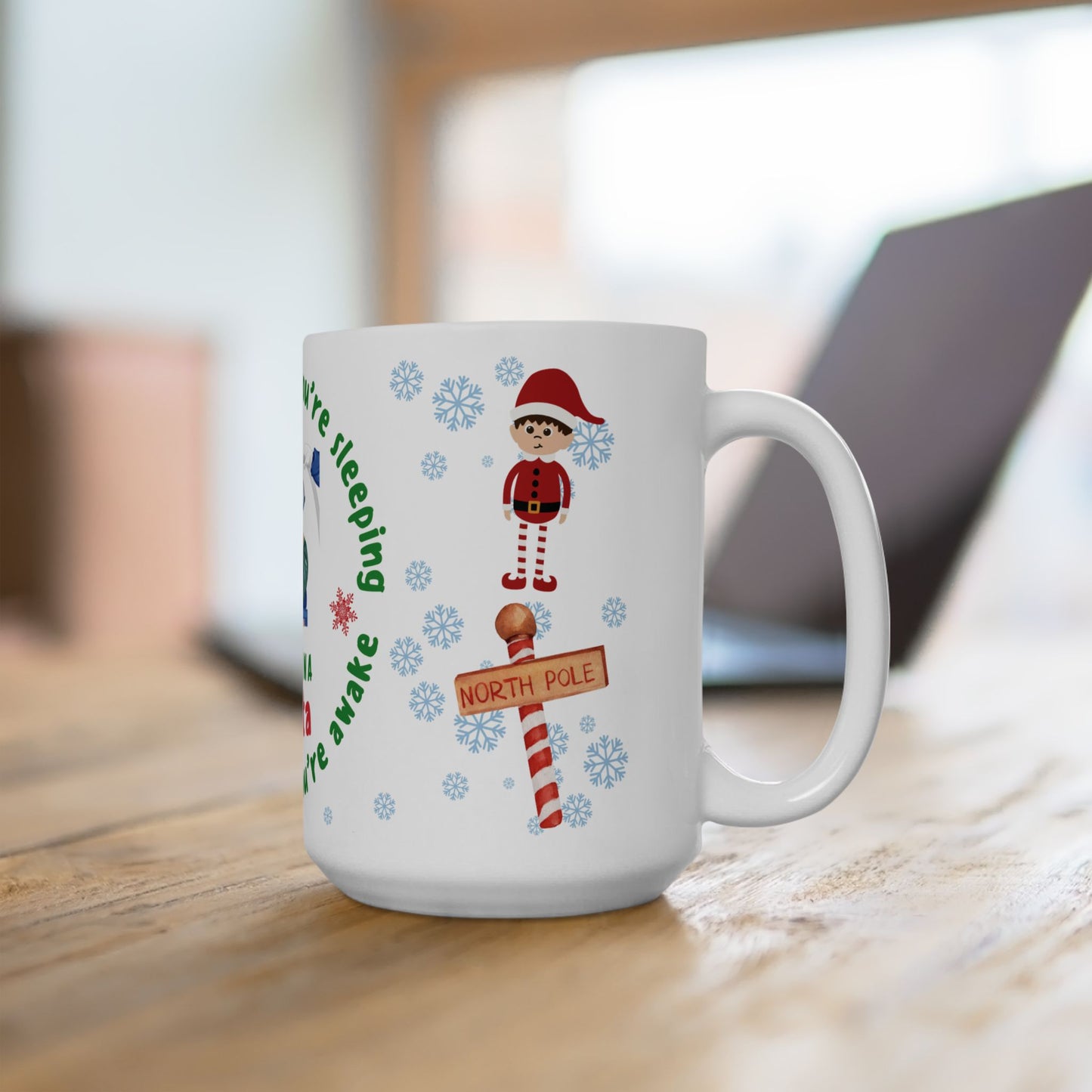 CRNA Christmas Mug - I See You When You're Sleeping And Know When You're Awake 15oz
