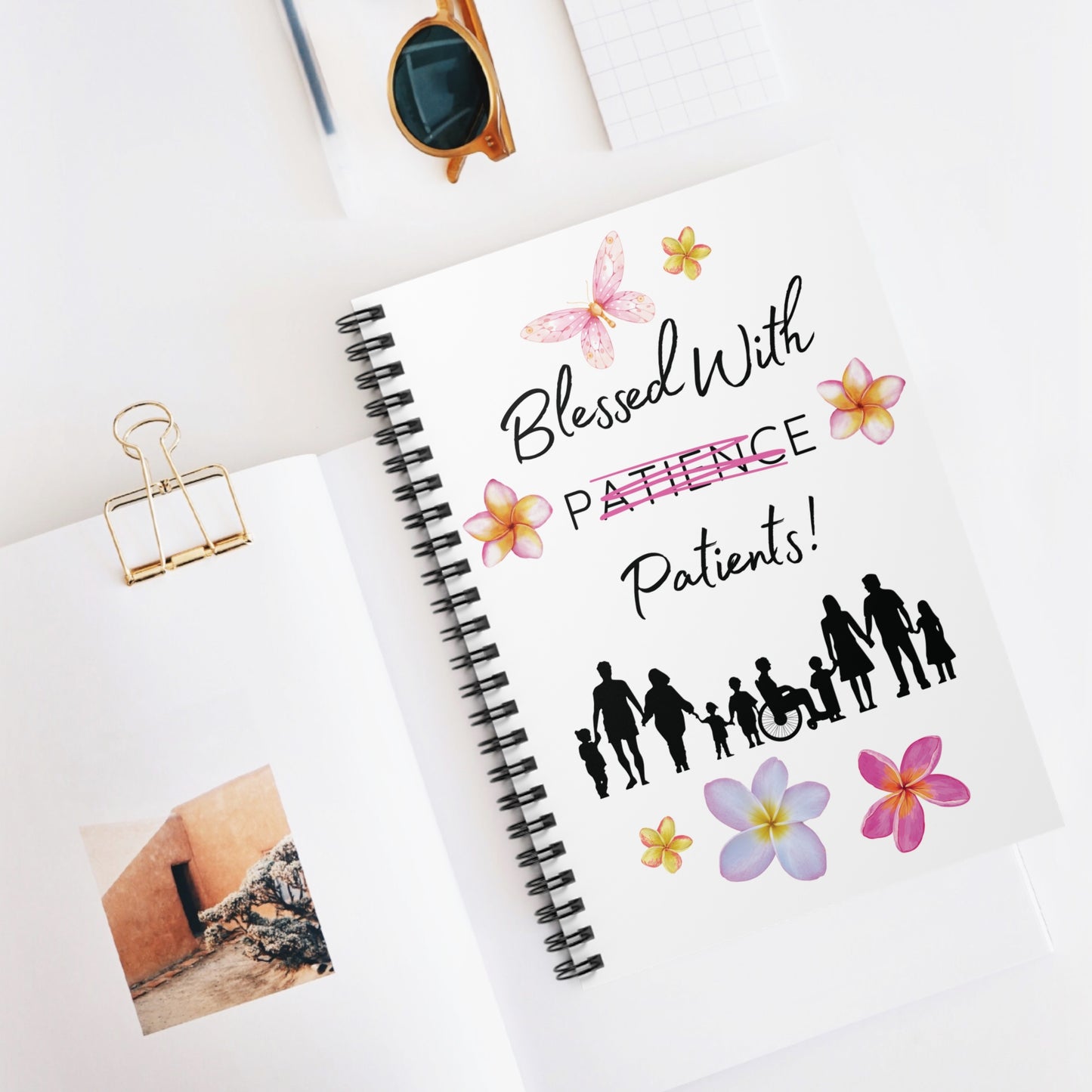 Blessed With Patients Not Patience - Spiral Notebook
