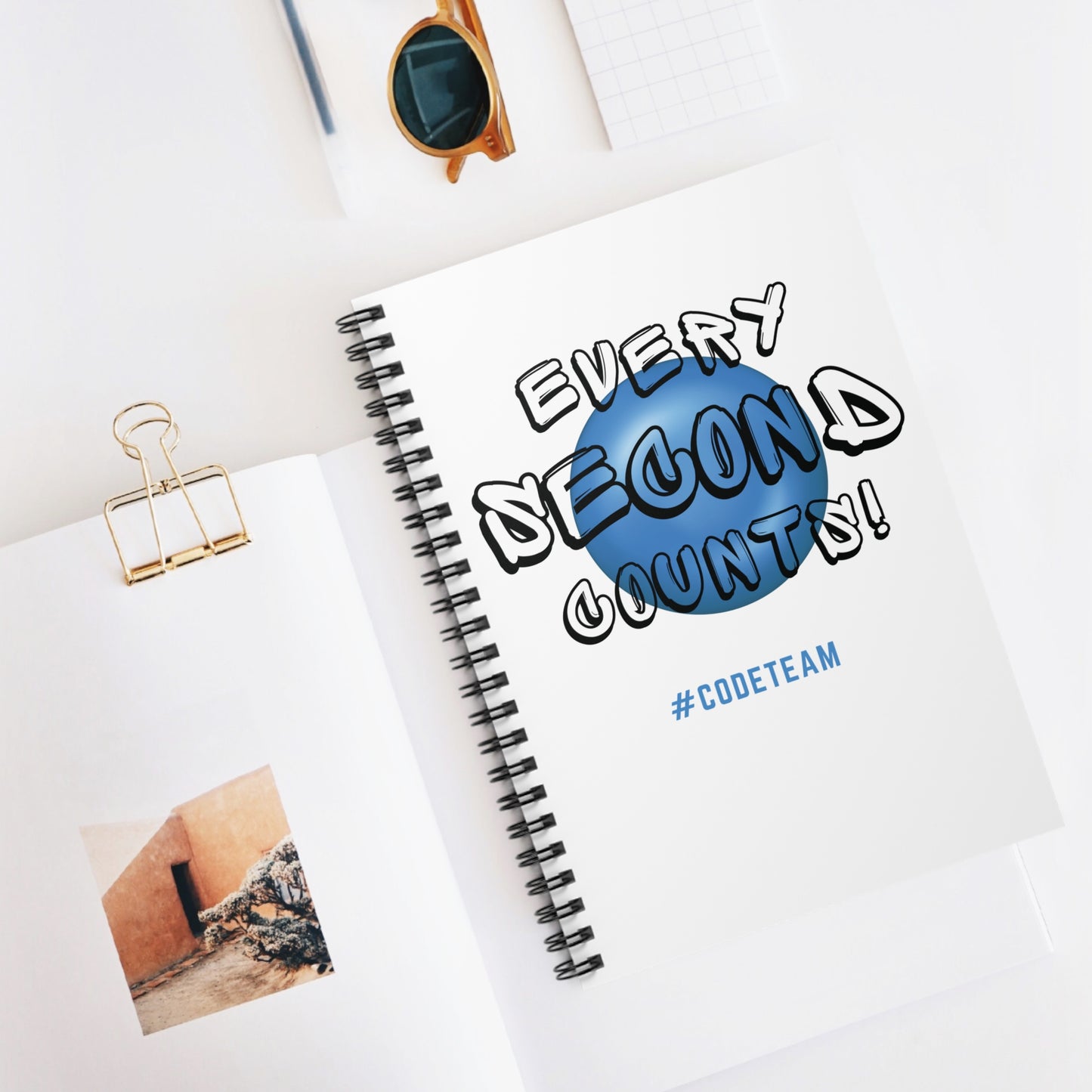 Every Second Counts Code Team - Spiral Notebook