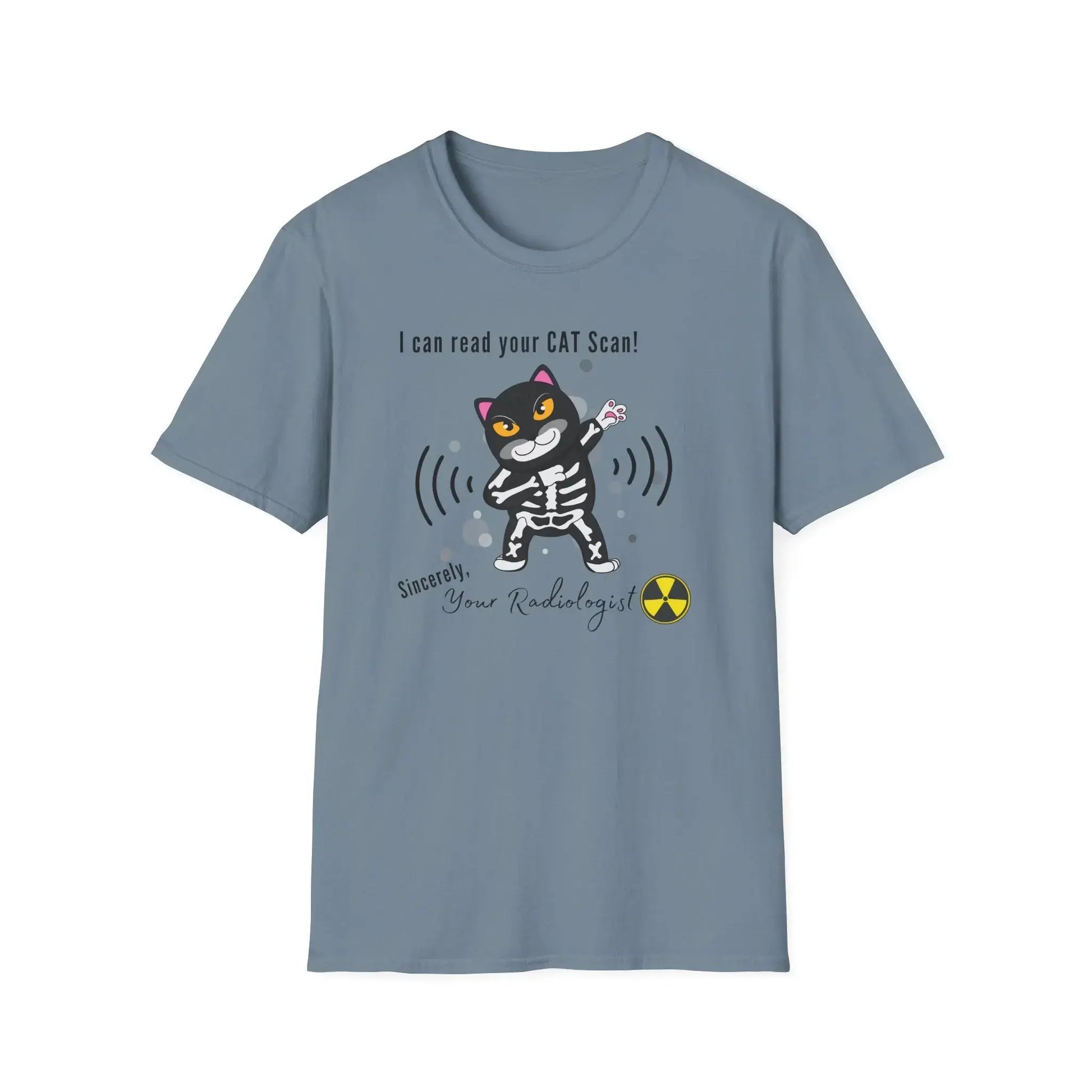 Cat Scan T-Shirt Stone Blue