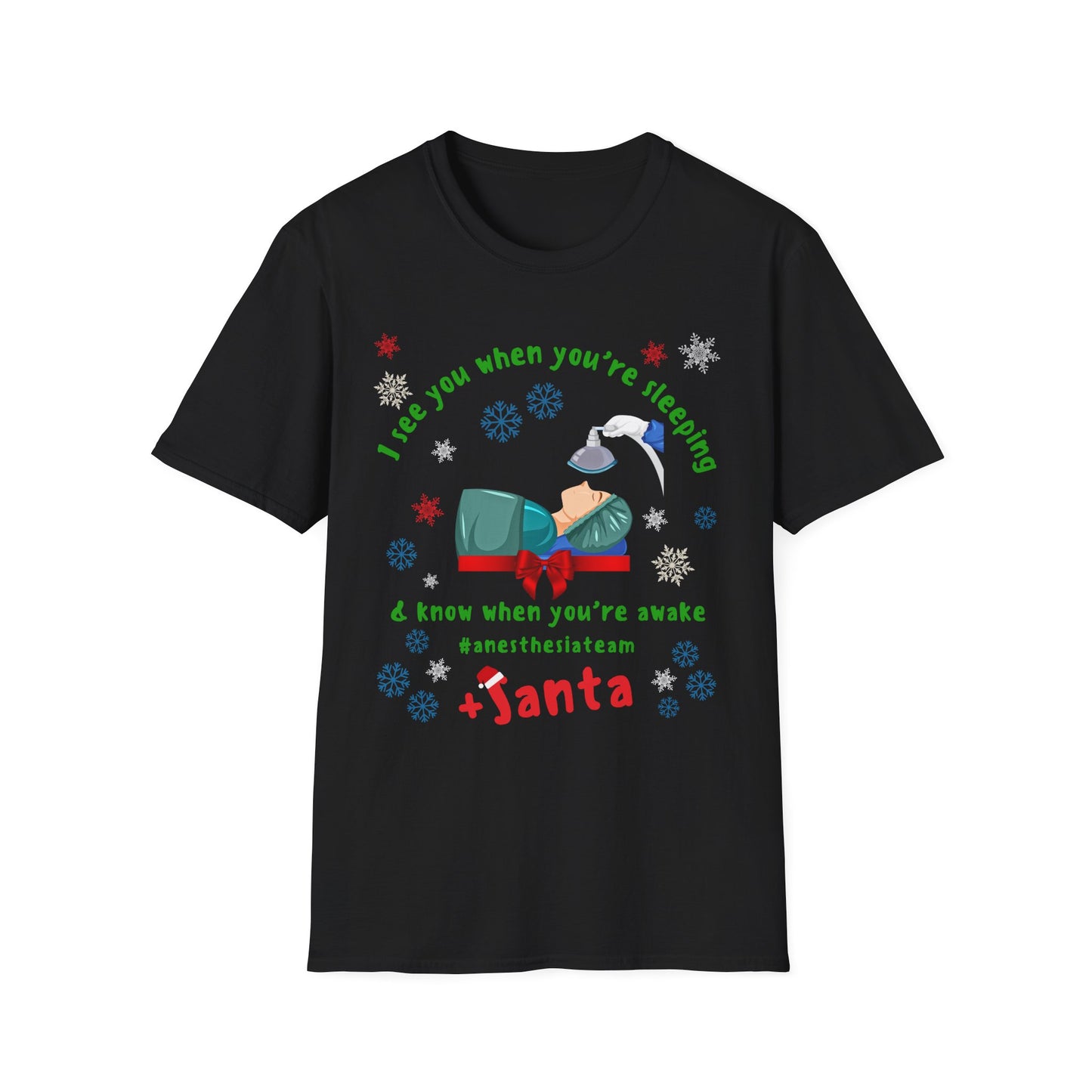 Anesthesia Team Santa T-Shirt