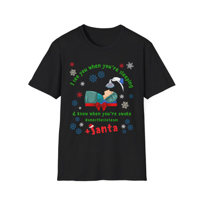 Anesthesia Team Santa T-Shirt