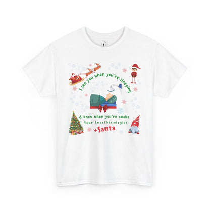 CRNA Christmas T- Shirt - I See You When You're Sleeping