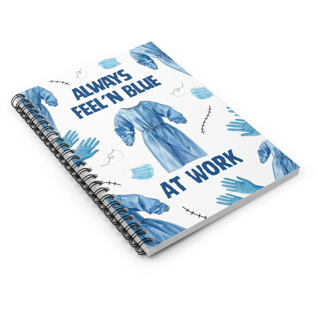 Blue At Work Surgery Notebook Printify