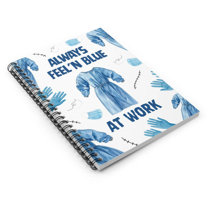 Blue At Work Surgery Notebook Printify