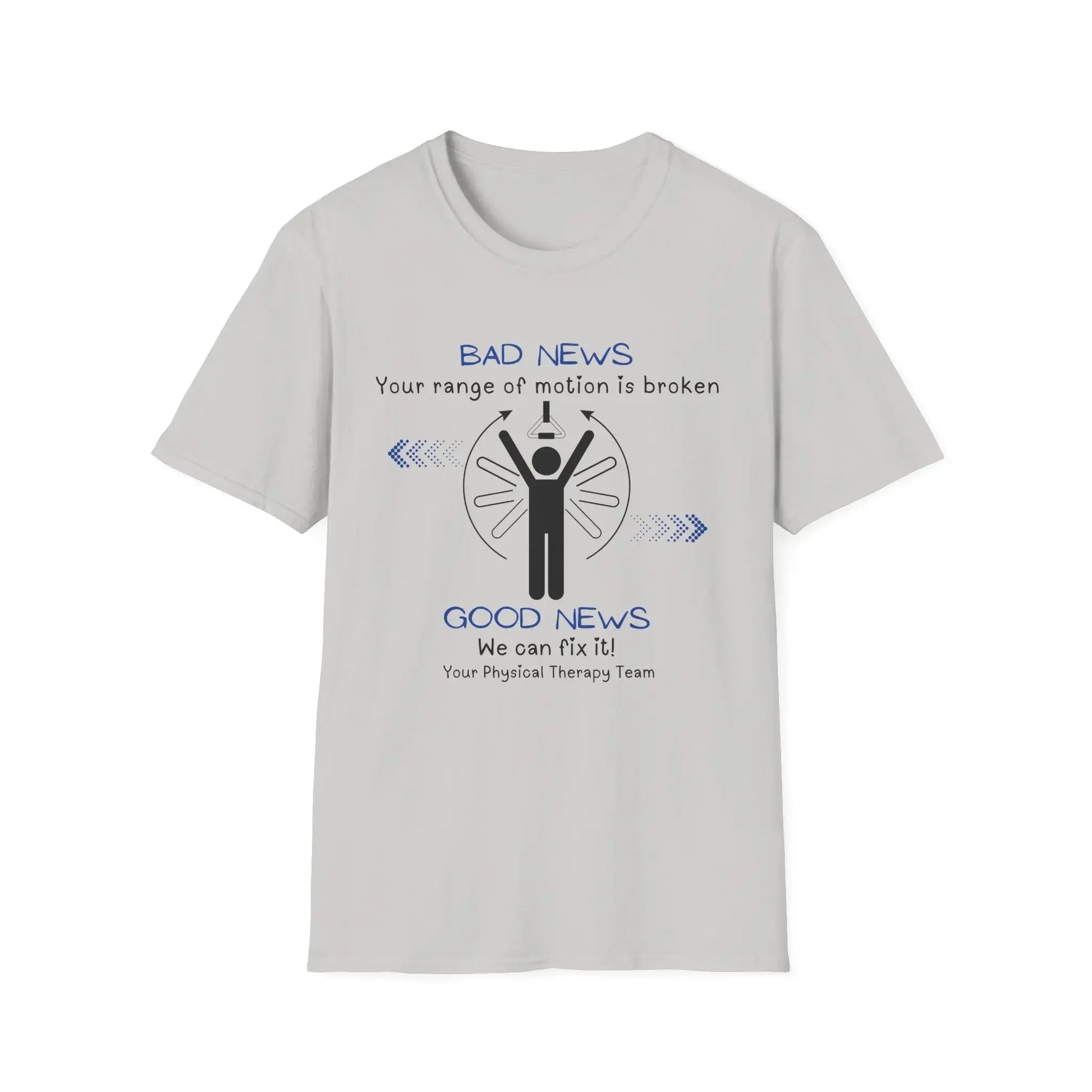 Broken Physical Therapy T- Shirt Ice Grey