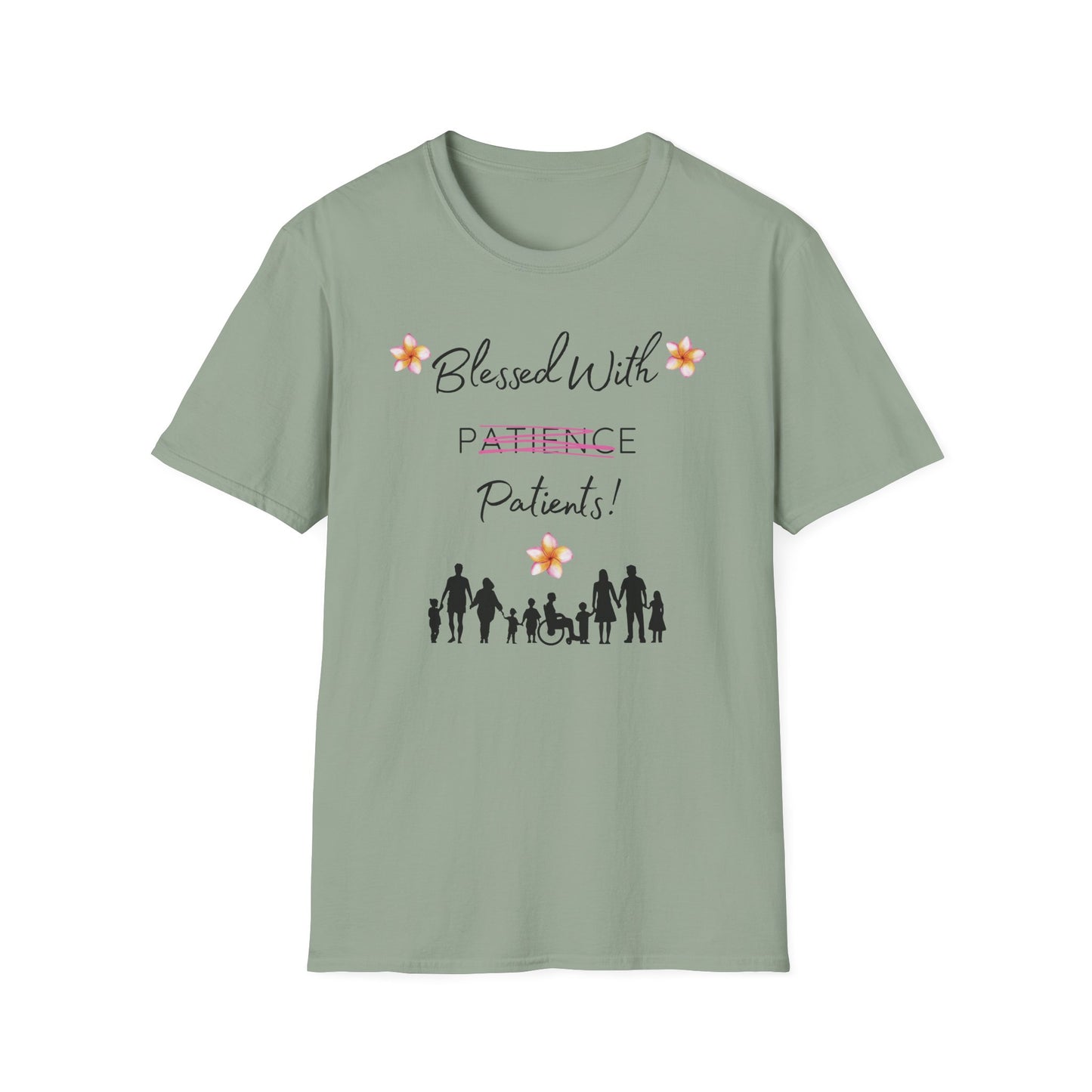 Blessed With Patients Not Patience - Medical Vibes T-Shirt