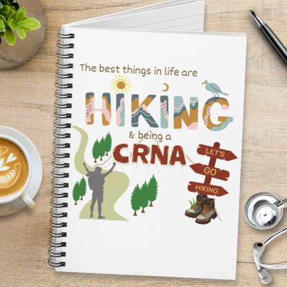 Hiking CRNA - Spiral Notebook