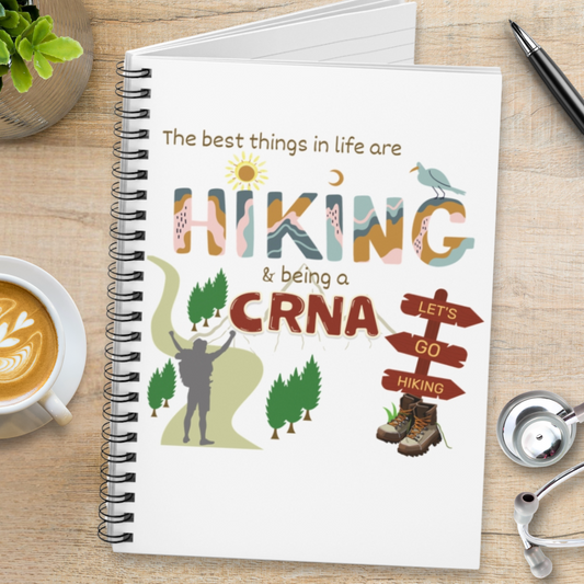 Hiking CRNA - Spiral Notebook