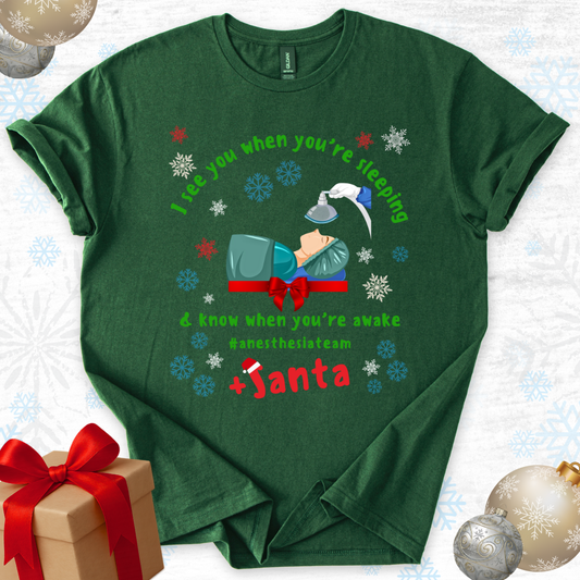 Anesthesia Team Santa T-Shirt