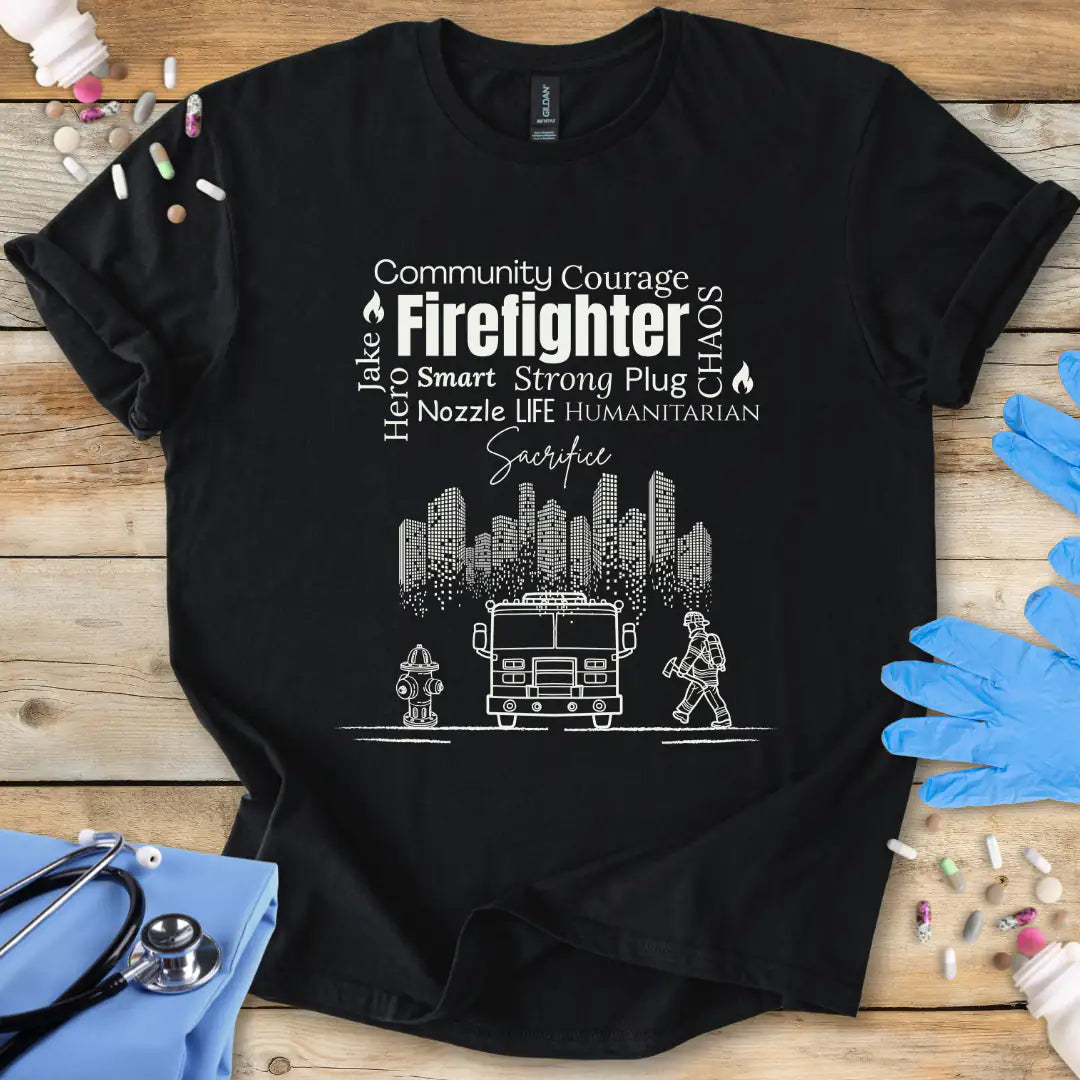 Firefighter Pride T-Shirt Printify
