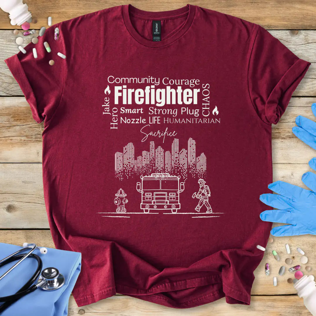 Firefighter Pride T-Shirt Printify