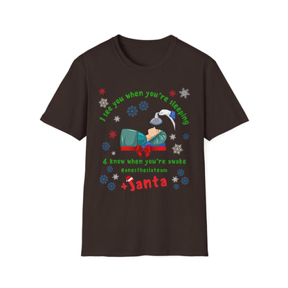 Anesthesia Team Santa T-Shirt