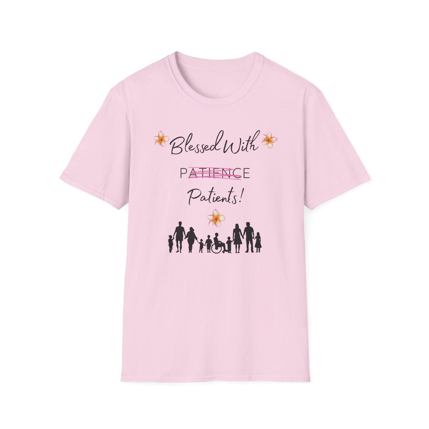 Blessed With Patients Not Patience - Medical Vibes T-Shirt