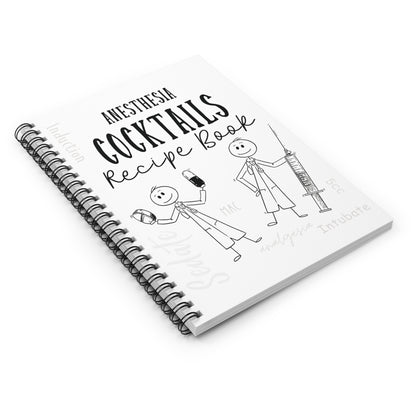 Notebook Anesthesia Cocktail Recipe Book