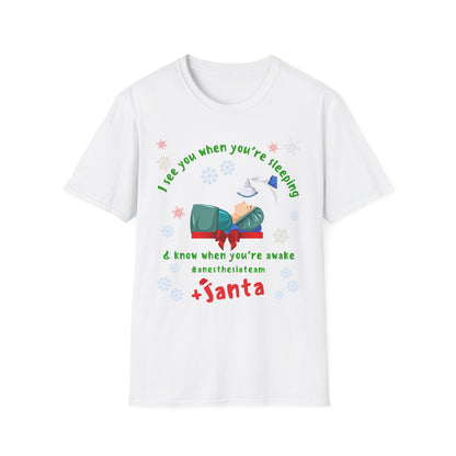 Anesthesia Team Santa T-Shirt