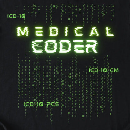 Medical Coder T-Shirt Matrix design
