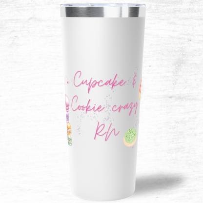 RN Tumbler - Cupcake and Cookie Crazy 22oz