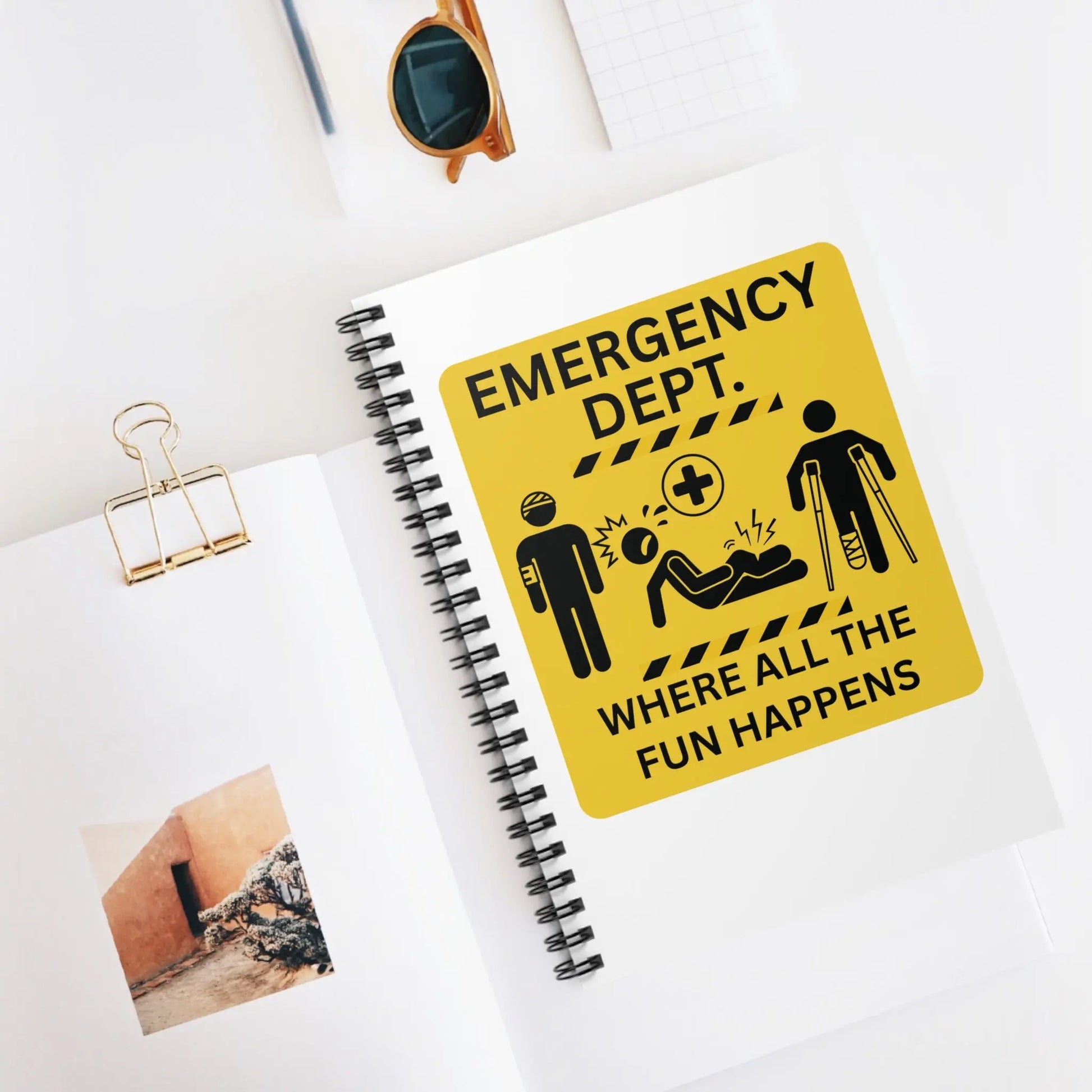 Emergency Department Where all the fun happens Spiral Notebook
