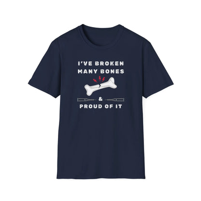 I've Broken many Bones Proud of It T-Shirt Navy