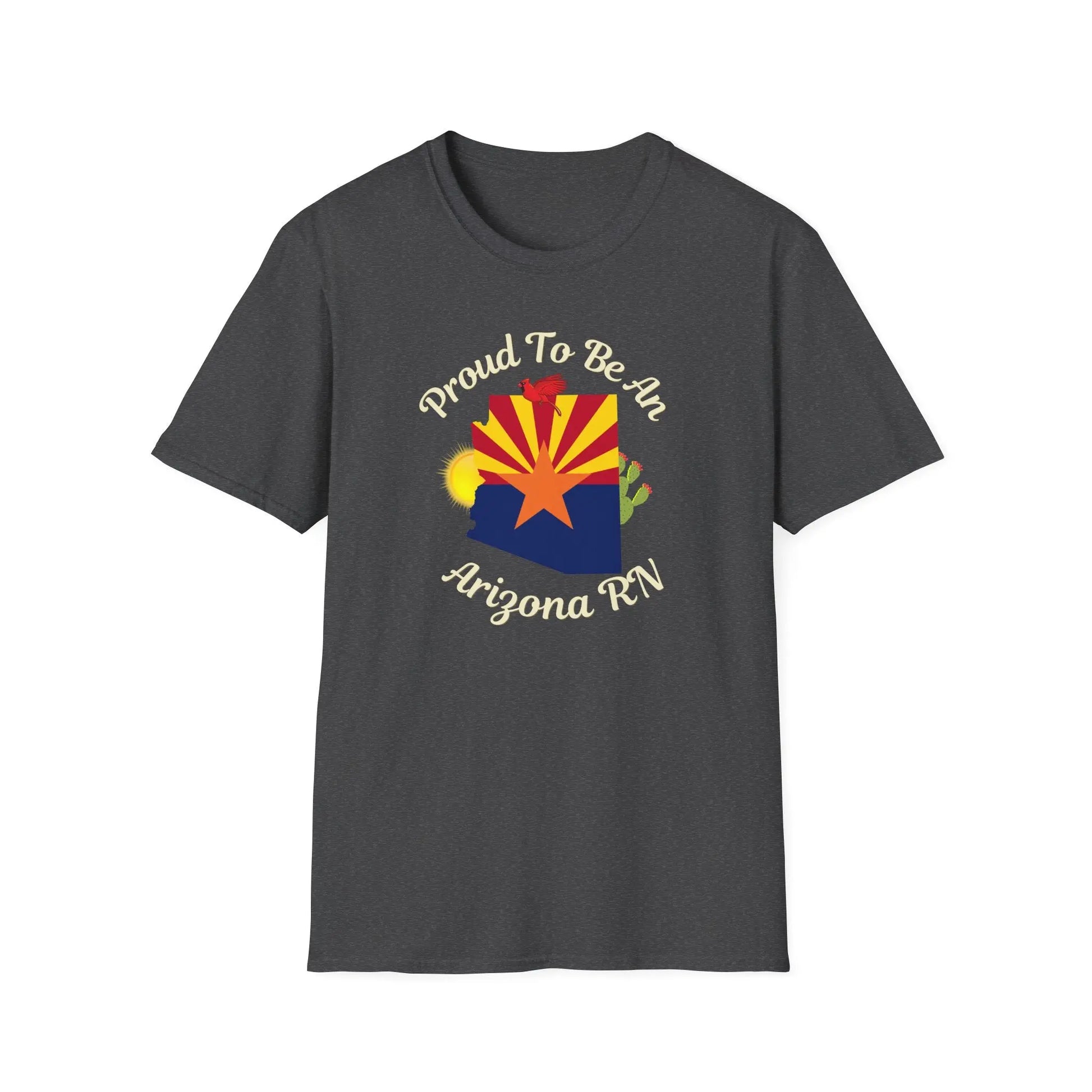 Proud To Be An Arizona RN Pride T-Shirt Dark Heather