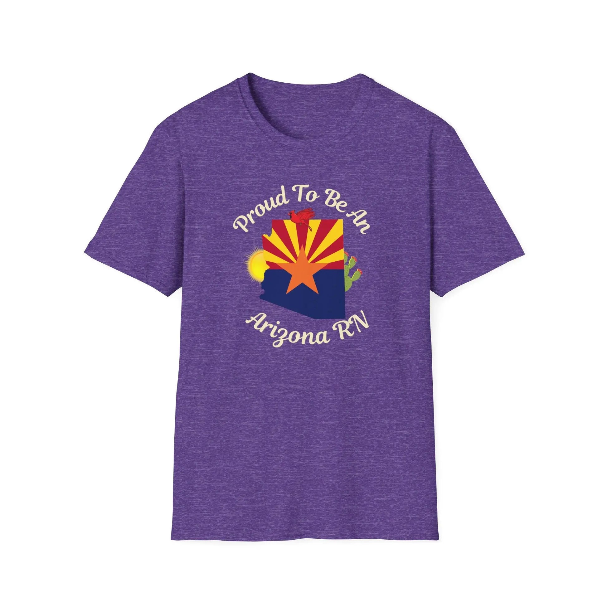 Proud To Be An Arizona RN Pride T-Shirt Heather Purple