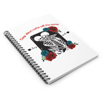 Deep Down Inside We're All The Same Spiral Notebook