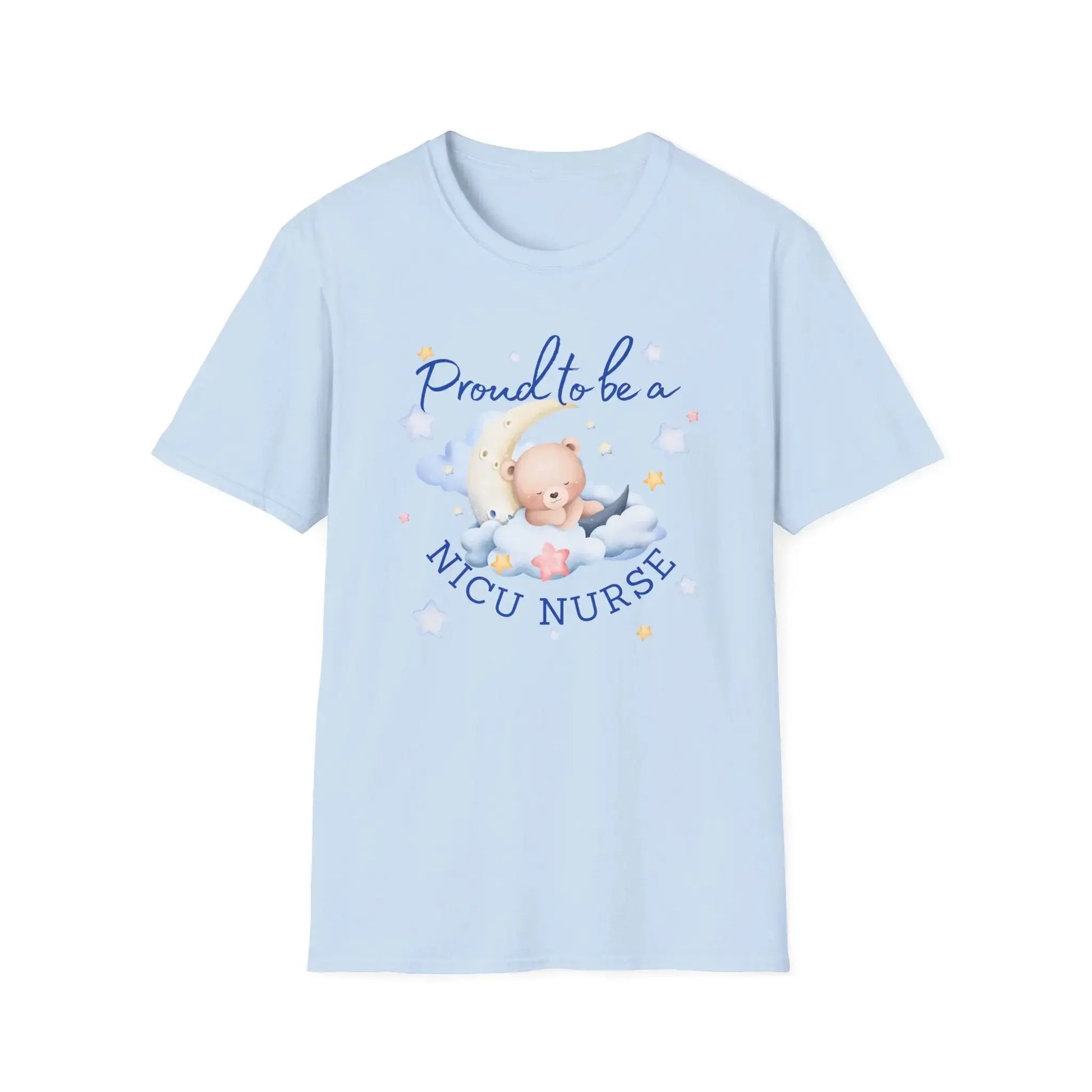 Proud NICU Nurse T-Shirt Light Blue