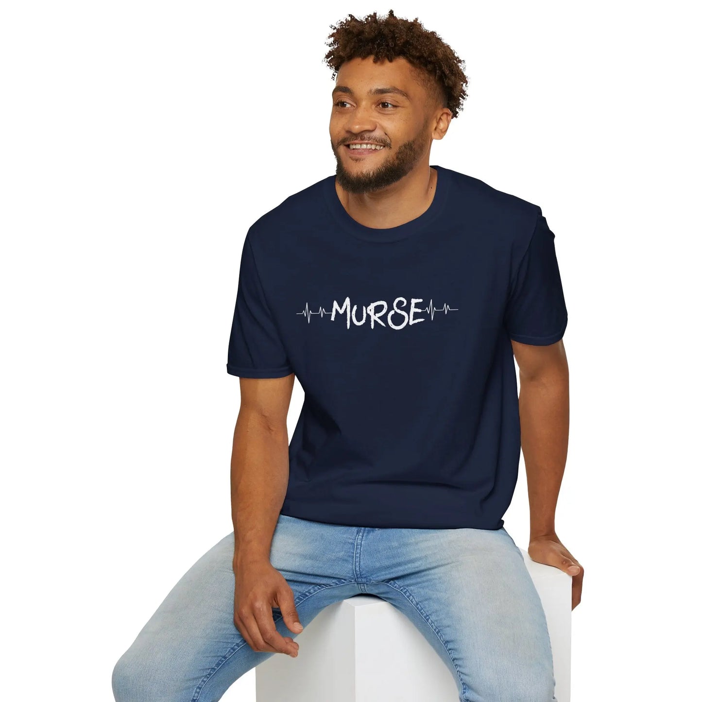 Man in Murse T-Shirt Navy