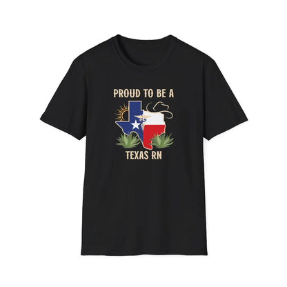 Proud to be a Texas RN T-Shirt T-Shirt Black