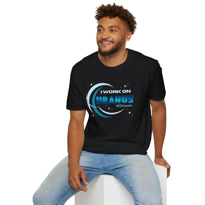 Men in Uranus GI Black T-Shirt