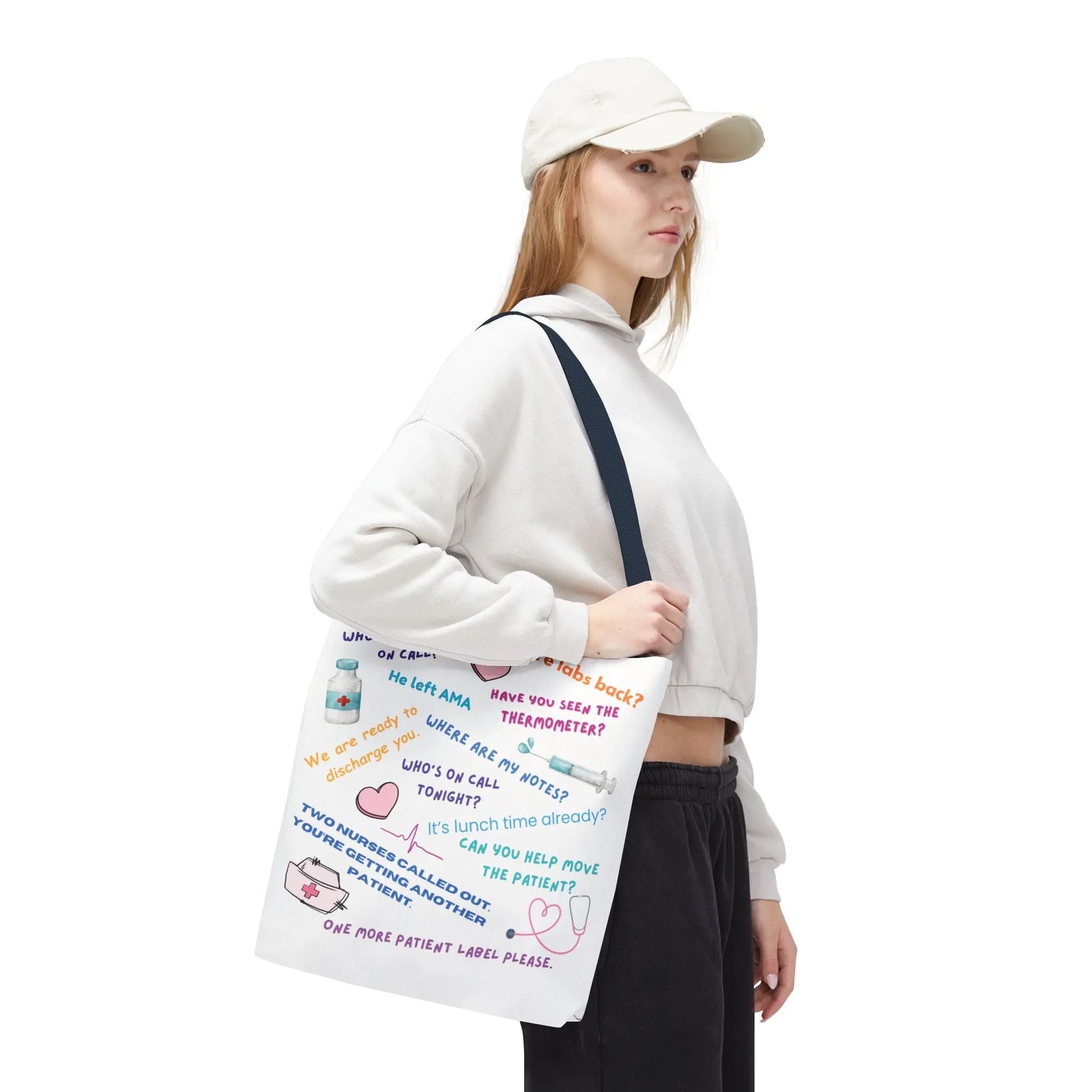 Nurse Quotes Tote Bag